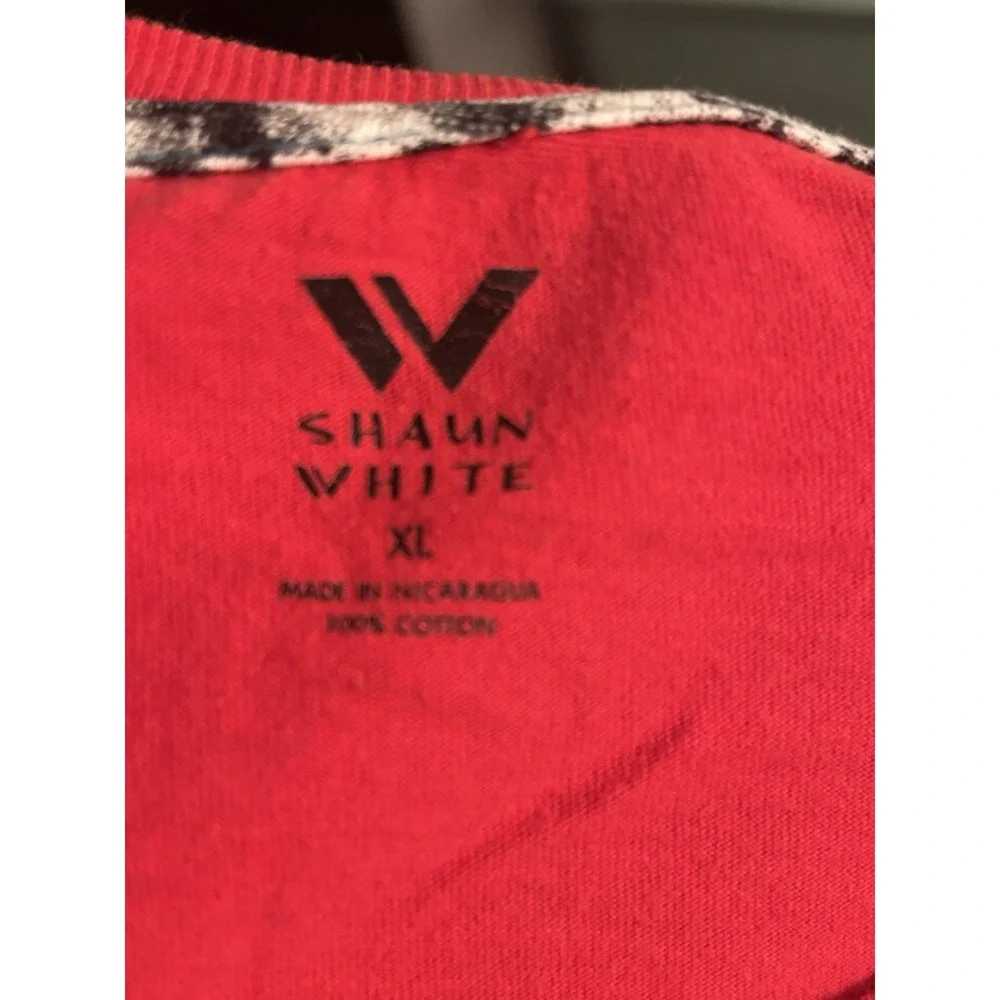Shaun White Long Sleeve Shirt Youth XL Extra Large Red & Black
